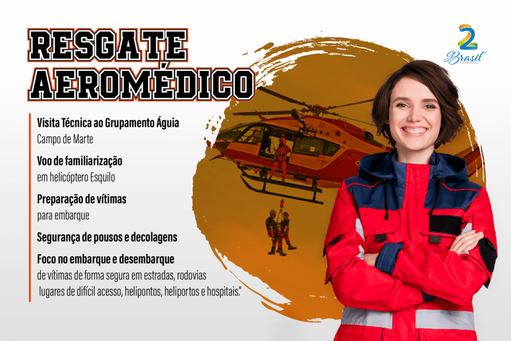enfermagem aeroespacial, transporte aeromédico, resgate aeromédico, curso de resgate e transporte aeromédico, 22brasil treinamentos
